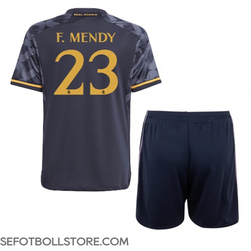 Real Madrid Ferland Mendy #23 Replika babykläder Bortaställ Barn 2023-24 Kortärmad (+ korta byxor)